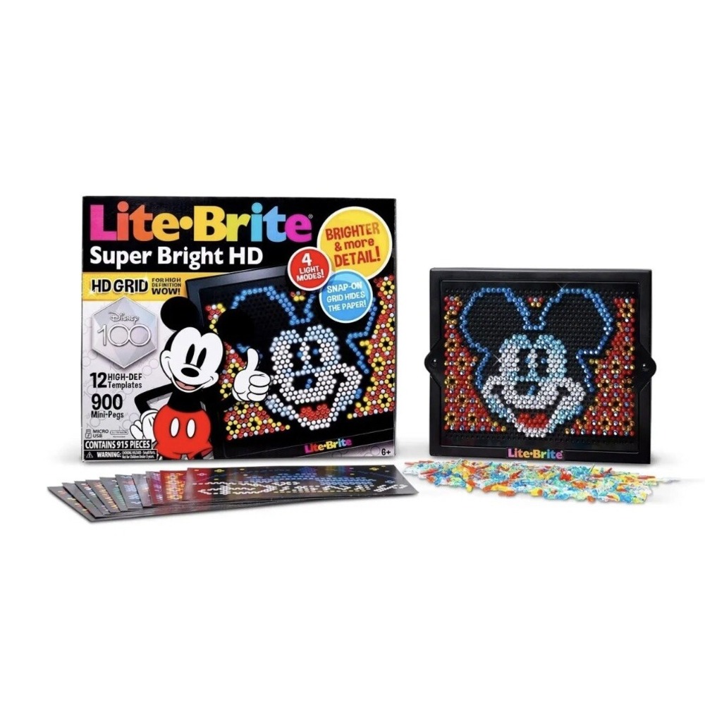 Lite Brite Super Bright High Definition - Disney 100 Years of Wonder by Hasbro